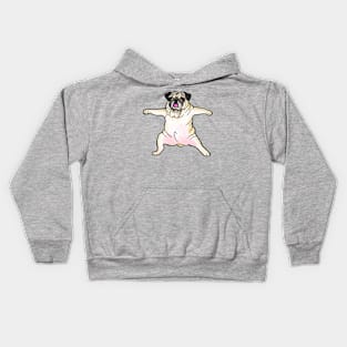 Warrior ii pose Kids Hoodie